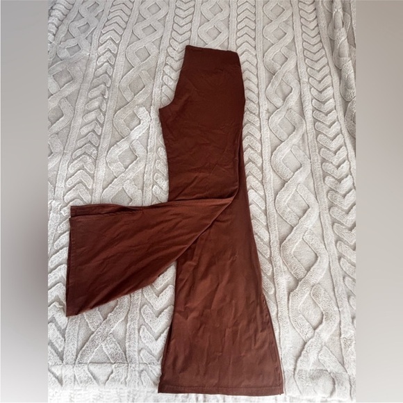 Brown Flared Women's Leggings - Picture 5 of 5